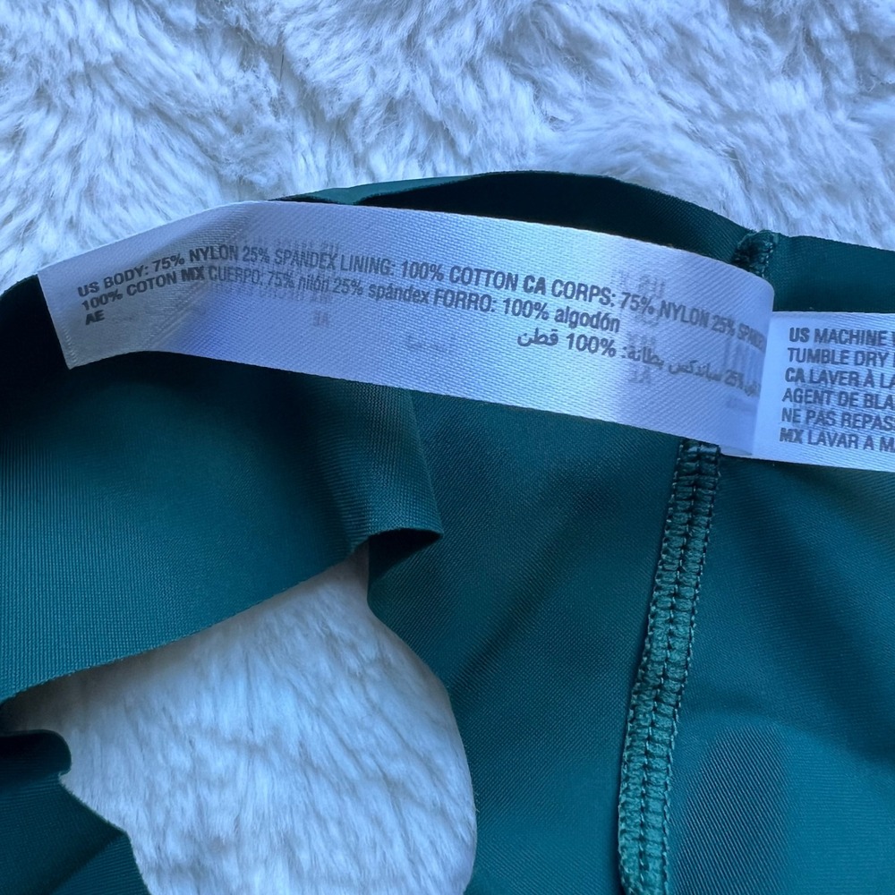 Jenni Intimates Naughty One Seamless Laser Cut Thong Panty Emerald Green XL NEW - Picture 10 of 10